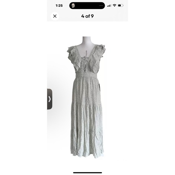 Dresses & Skirts - Lulus Romance In Bloom Floral Ruffled‎ Tiered Midi Dress Size Small Prairie